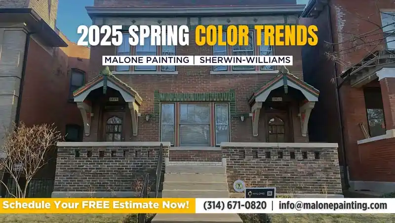 A grid of six Sherwin-Williams paint swatches in earthy tones and natural hues. The colors are Drift of Mist, Evergreen Fog, and Redend Point on the top row, and Accessible Beige, Naval, and Caribbean Coral on the bottom row.